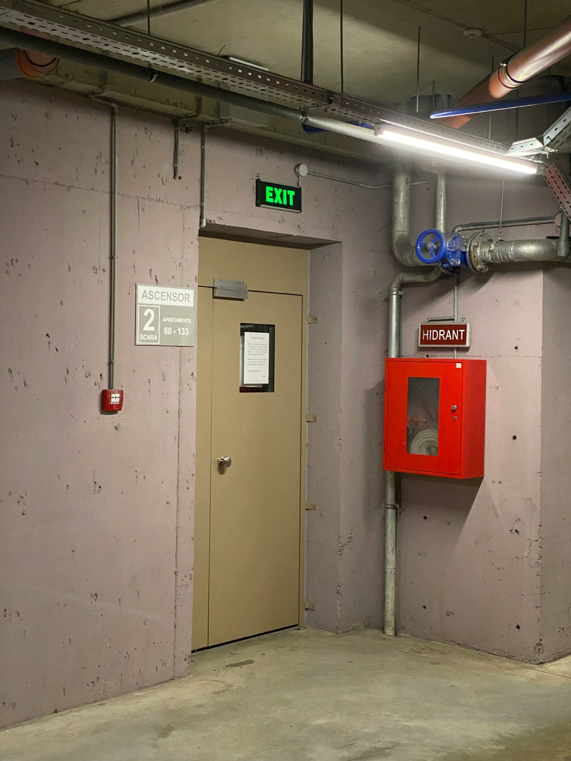 a door in a building