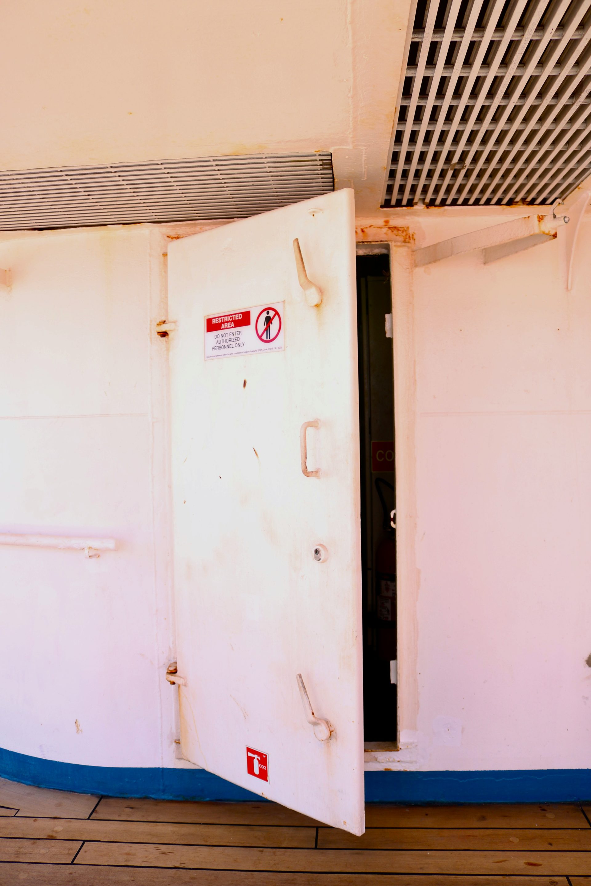 An open door leads to another room.