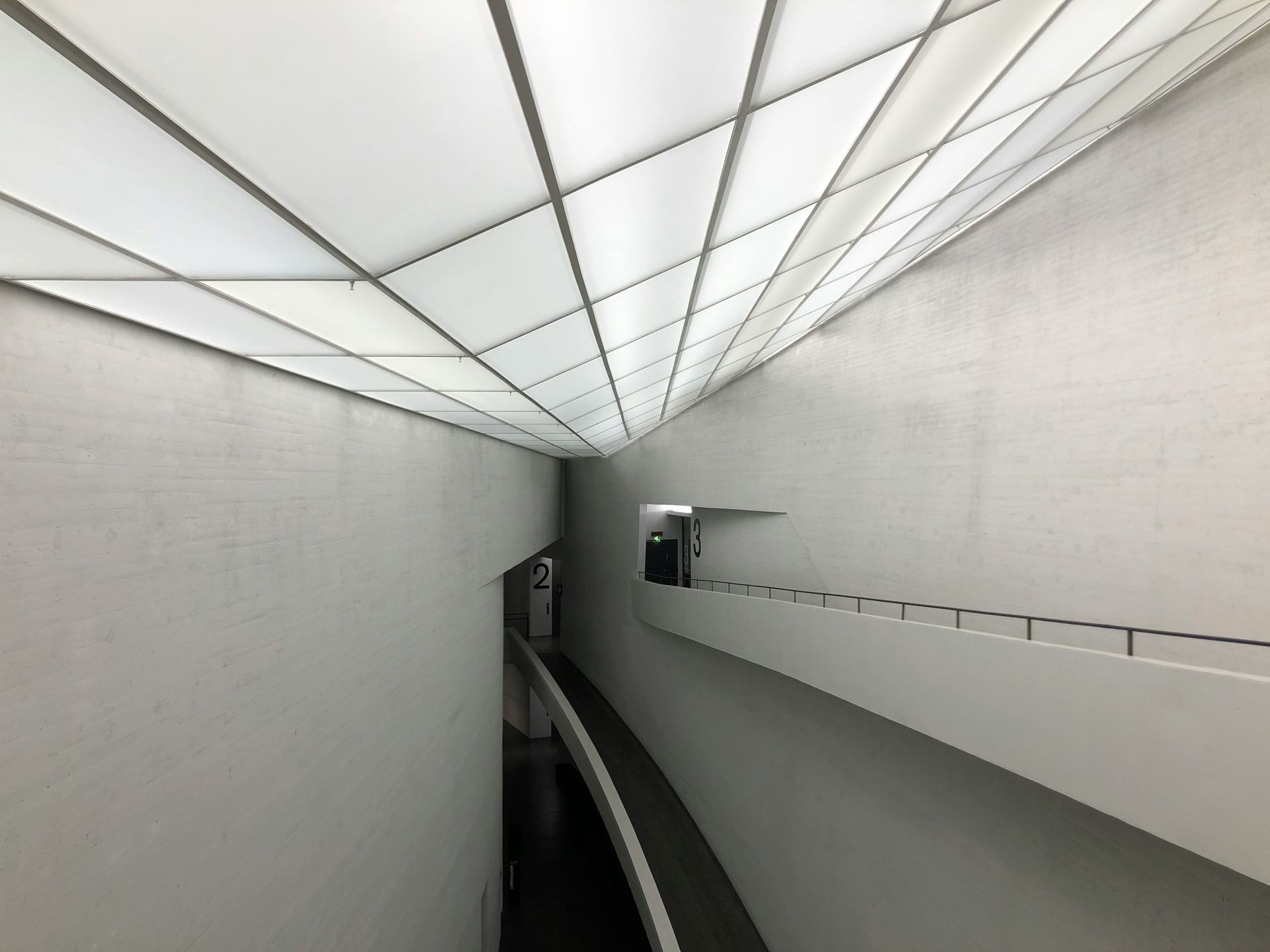 white hallway